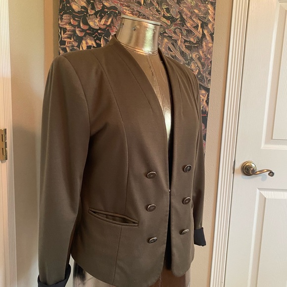 Forever 21 olive green blazer size large - Picture 2 of 3